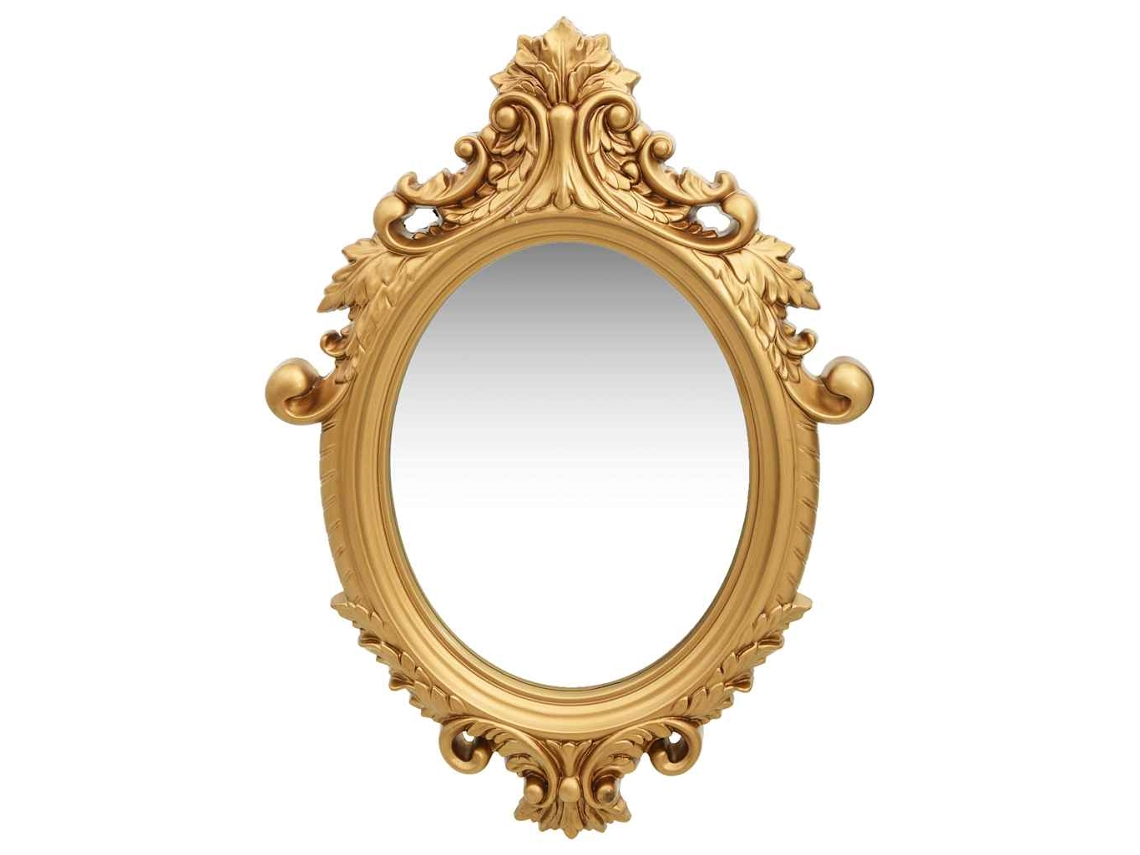 Wall Mirror, Wall Mirrors Vidaxl Ouro Vidro (n/a)