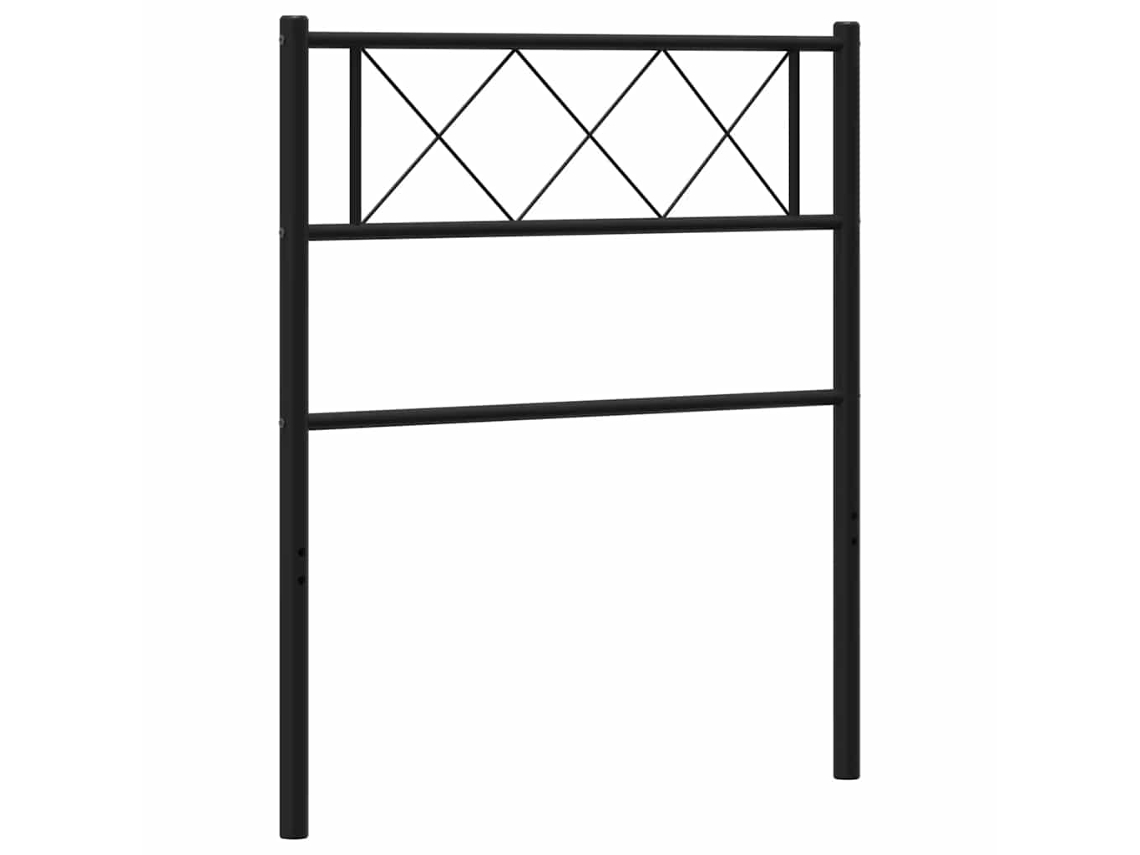 Headboard, Headboards Vidaxl Preto Aço (100 Cm)