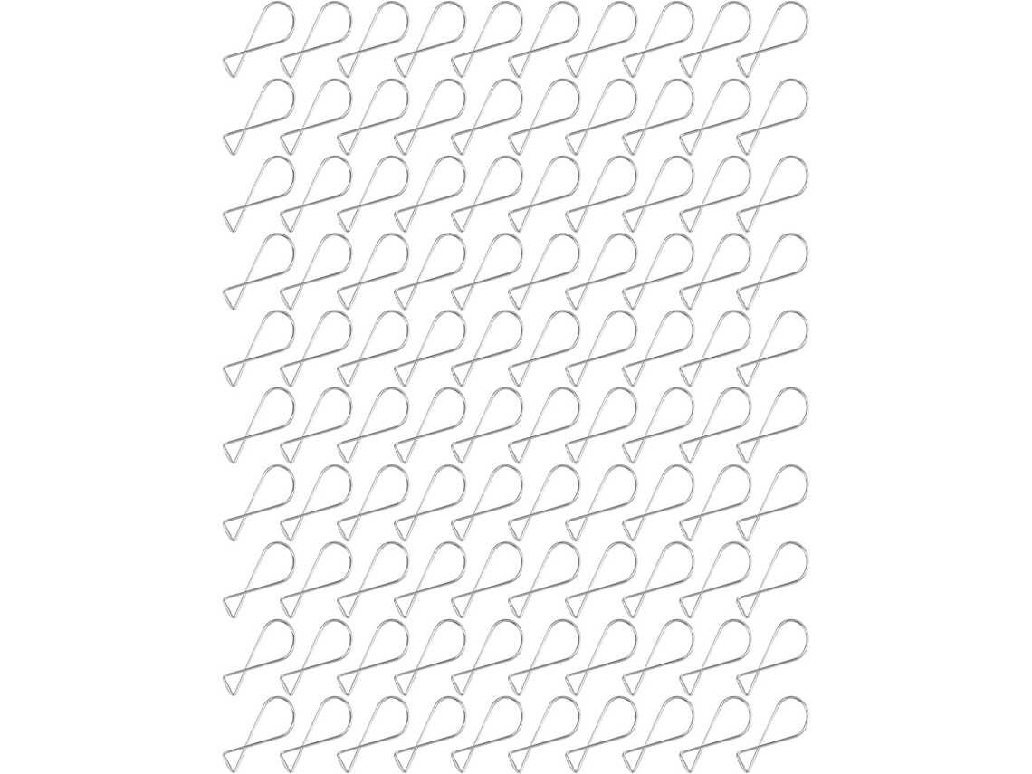 Pacote Com 100 Ganchos E Prendedores Para Pendurar.