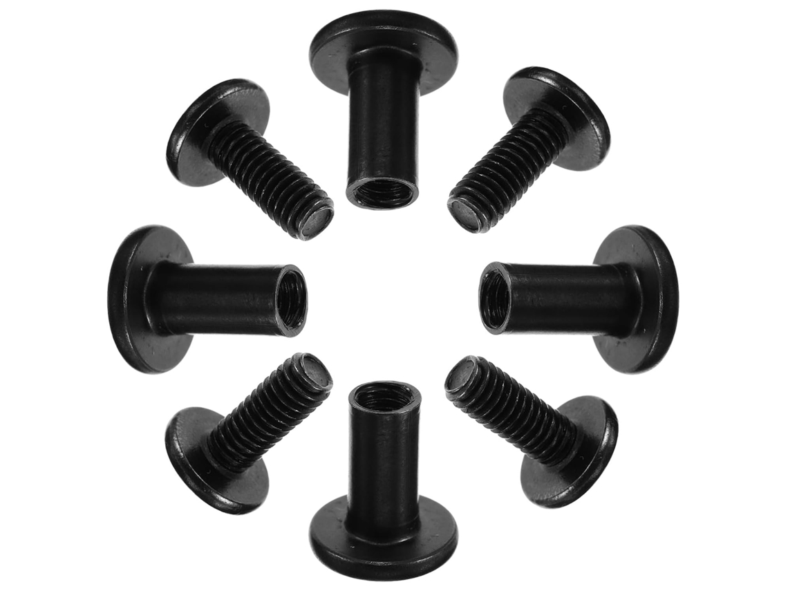 Conjunto De 20 Parafusos E Porcas Fácil Aperto, Com Design De Plugue Em Ferro Preto E Conexão Segura Para Projetos