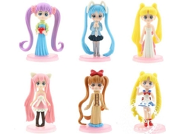 Conjunto de Figuras OEM Sailer Moon (6 unidades - 7.5 cm)
