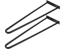 Sewacc Conjunto De 2 Pés Metálicos Em Formato U Para Móveis, Resistentes, Para Sofá, Mesa, Armário, Cômoda E Guarda