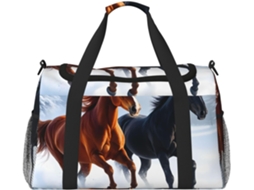 Bolsa de Viagem Impermeável Winter Horse Gallop Compacta Ergonômico | S/MARCA