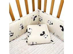 Conjunto de Protetores de Berço PANOONA 4 Peças Panda (2 X 132 Cm + 2 X 68,5 Cm)