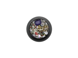 Decoração de unhas com brocas de liga AB com glitter, strass e pedras, ferramenta de manicure 3D G313