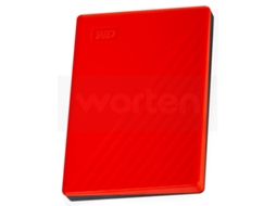 Disco HDD Externo WESTERN DIGITAL My Passport Worldwide (Vermelho - 2 TB - USB 3.0)