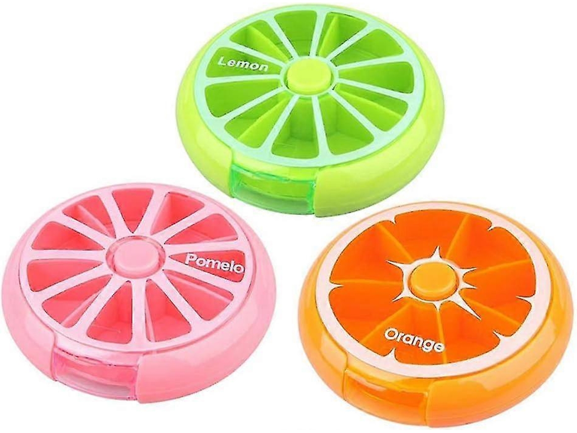 Organizador De Comprimidos Diário 3 Peças, Caixa Dispensadora Plástico Para Viagem, Medicamentos E Vitaminas. Aquaforge