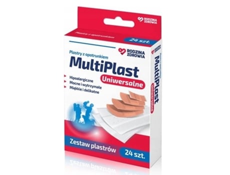 Emplastros De Família Multiplast, Universais, 24 Unidades. Farmacêutica da Silésia