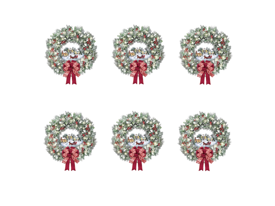 Pingente de Janela de Natal Decoração de Natal Decalque Vermelho Pinha Floco de Neve Adesivo de Janela