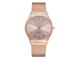 Relógio de Pulso Feminino Lvpai Quartzo com Pulseira de Silicone Ouro Rosa
