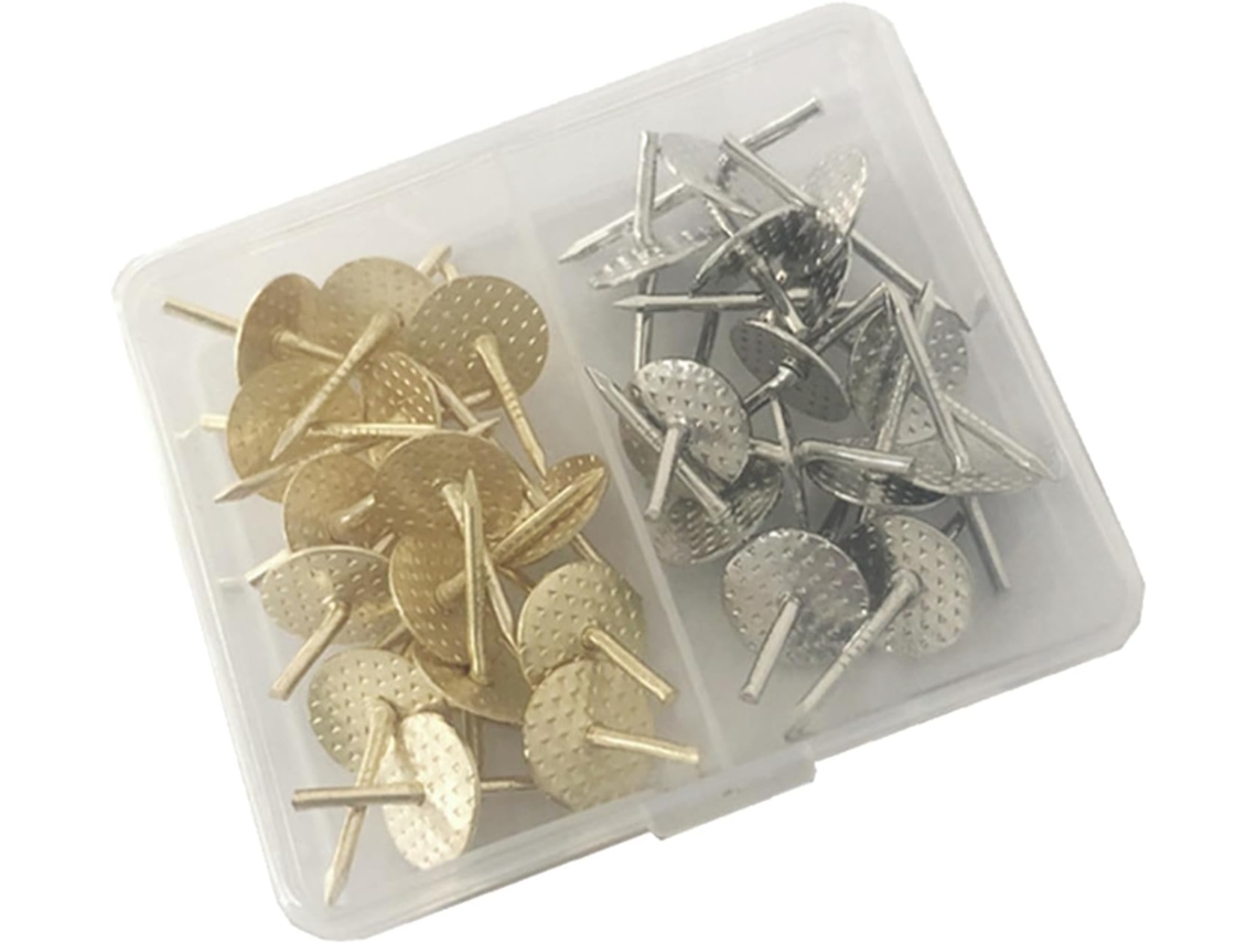 Conjunto De 30 Peças De Fixadores Para Quadros E Drywall Com Pregos Para Decoração.