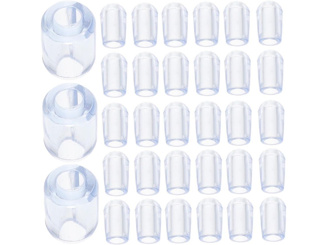 Conjunto De 80 Pés Reposição Ounona Para Pia Cozinha, Protetores De Grelha Pvc Transparente, Suportes Para Churrasqueira