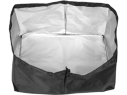 Camada de tecido impermeável para tomada elétrica externa, ideal para estações de carga de parede.