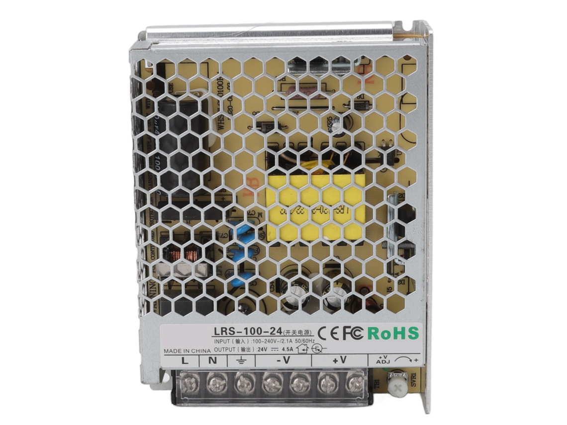 Adaptador de Fonte de Comutação Primerox 100W 24V 4.5A Transformador Regulado 100-240V para Automação Industrial