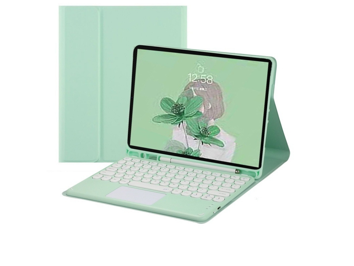 Lurelia Capa Com Teclado Bluetooth Para Redmi Pad Pro 12.1 Em Pele Com Teclado Touchscreen