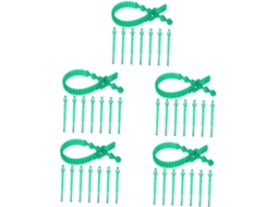 Topbathy Conjunto de 5 Cintas Suporte para Árvores Besportble, Resistentes Fixação Árvores, À Prova Vento, com