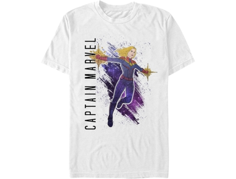 T-Shirt de Homem SUPERHEROMARVEL Captain Marvel Painting Avengers Algodão (2XL)