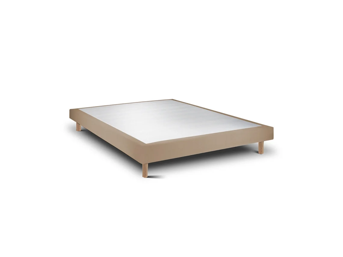 Sommier Rígido 15 Milano  Taupe Pés Redondos 200 X 105 Cm Altura 30 Cm Indream