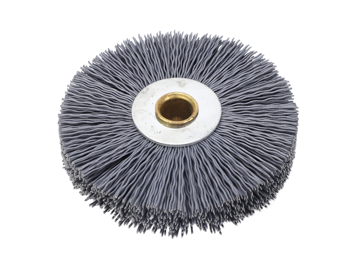 Escova multifuncional ondulada de nylon e aço inoxidável 80x20x10mm para chave inglesa/máquina