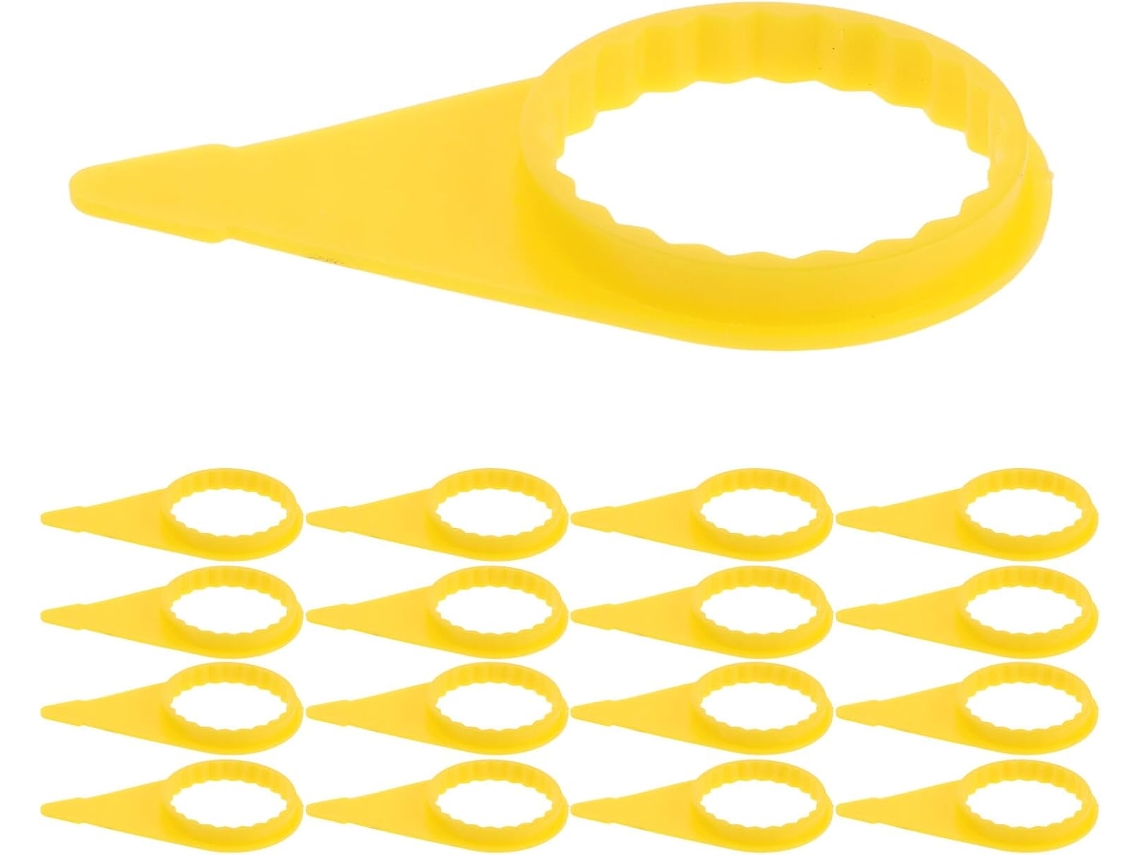 Protetores De Porca De Roda De Plástico Amarelo Da Safety Indicators, Pacote Com 100 Peças, Compatíveis.