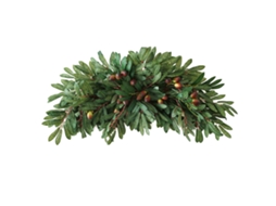 Decoração de Porta Mesa Jantar com Folhas de Oliveira