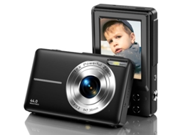 Câmera Compacta Digital TURMIN Dc403 Nível de Entrada de Crianças Presentes Câmera Fhd 44Mp Zoom 16X 2 4 Polegadas Tela Preto