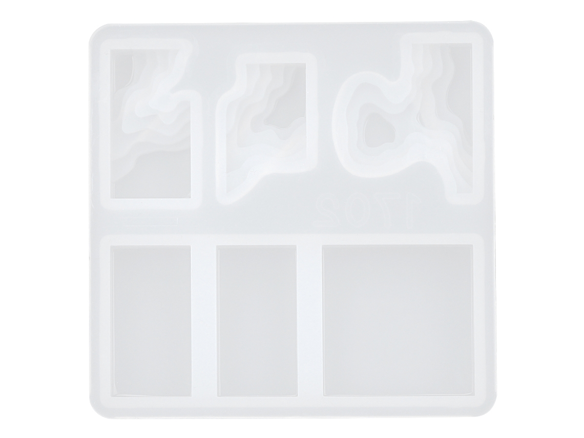 Molde De Isla Md1702 Para Joyería Artesanal Diy Formas Irregulares Cuadrado Redondo