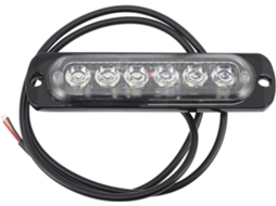 6 Luzes Estroboscópicas Led Ultrafinas De Alumínio Ipx4, 12v-24v Para Motocicletas E