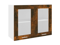 Hanging Glass Cabinet, Hanging Glass Cabinets Vidaxl Marrom Madeira Processada (n/a)