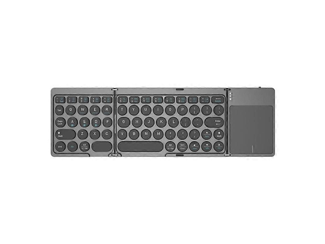 Teclado Dobrável Sem Fio Kf86 Max Compatível com Bluetooth e com Touchpad. TAISHENGDA