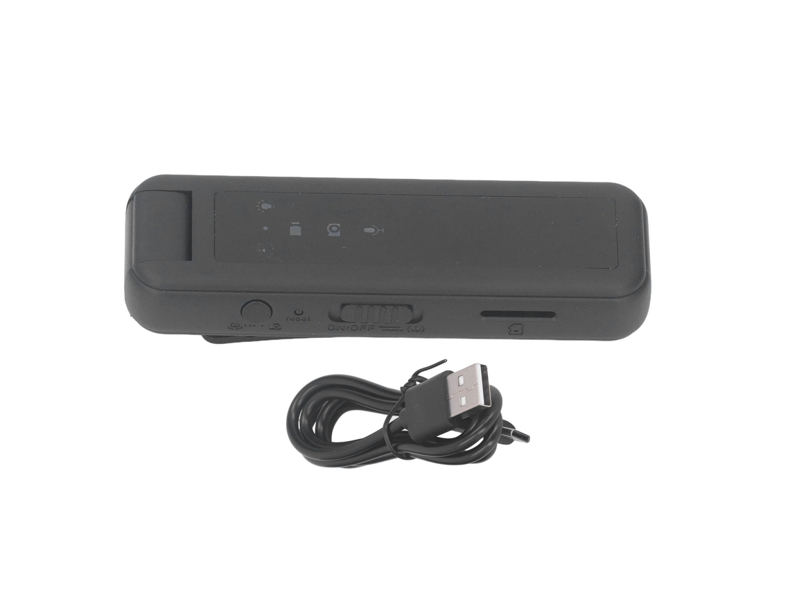 Grabadora Portátil De Voz Com Câmera 1080p Visão Noturna Lente Rotativa 180°