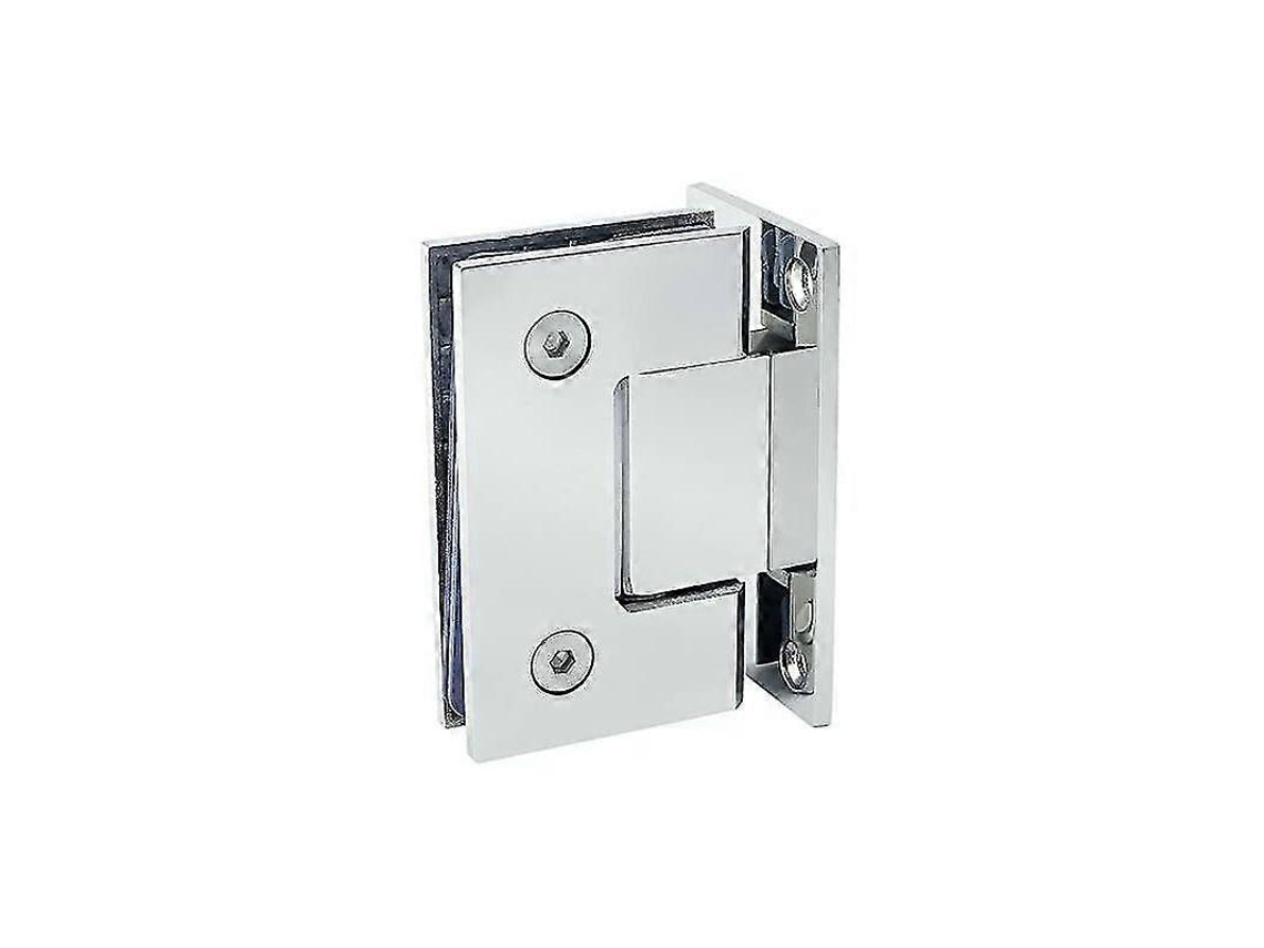 Bisagra de Acero Inoxidable 304 para Puerta de Cristal Sin Marco 90 Grados 4mm Cierre Automático Carga 40 Lbs S/MARCA