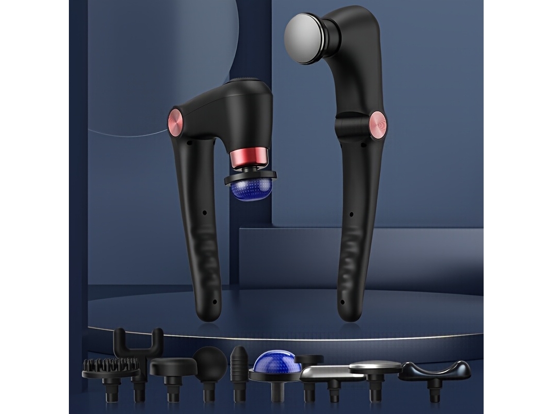 Pistola de Massagem Facial Dobrável Recarregável por Usb, com Nove Configurações de Intensidade e Funcionalidade de Ajuste Multiangular... STELASPLEN