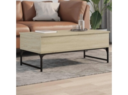 Vidaxl Mesa Centro 100x50x40 Cm Deriv. Madeira/metal Carvalho Sonoma