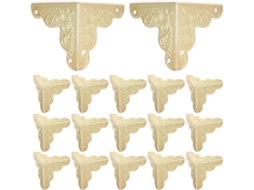 Garneck 24-protetores De Canto Decorativos Em Ferro Dourado Estilo Antigo Com Pregos E Design Envolvente Para Decoração