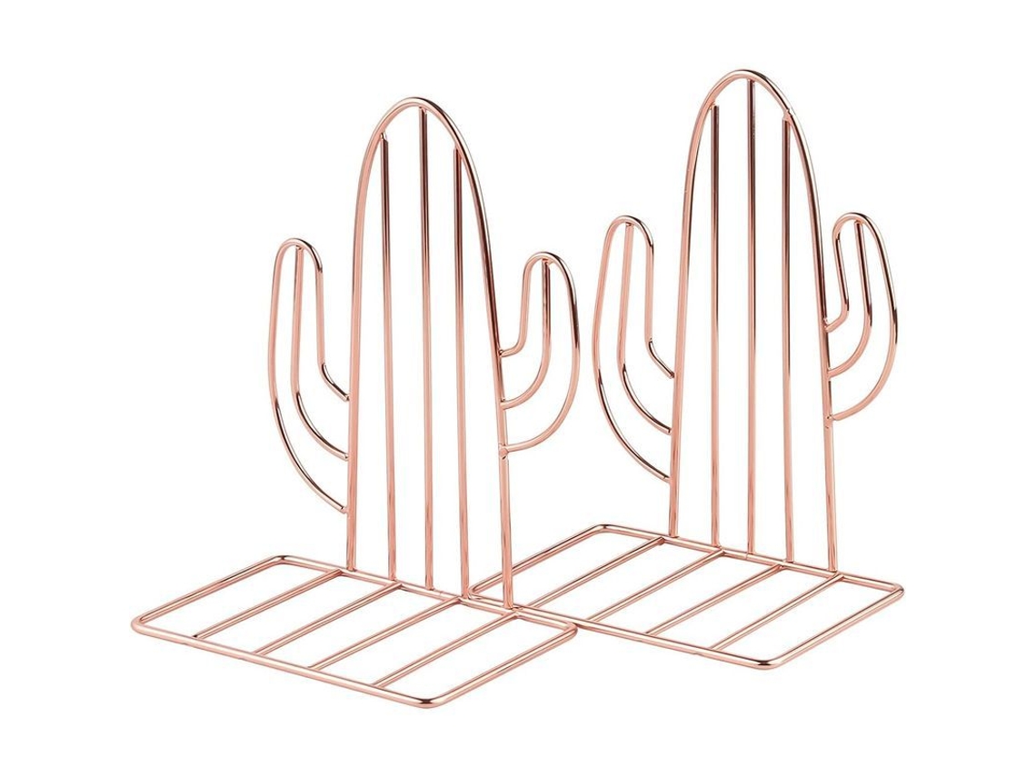 Suportes Para Livros De Metal Cactus Decorativos, Estrutura Robusta, Design Antideslizante, Ideal Para Casa E Escritório