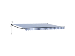 Conjunto 1 Toldo Elétrico Vidaxl Azul Poliéster (4,5 × 3 M)