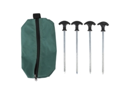 Estacas de Tenda de Camping em Aço Inox 4 Unidades