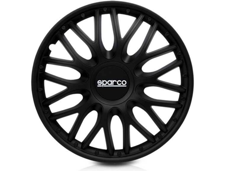 Tampões de Roda para Carros SPARCO CORSA Roma (Preto - ABS - 42 x 42 x 30 cm)
