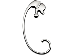 Cabide ALESSI Jumbo (Prateado - Aço inoxidável)