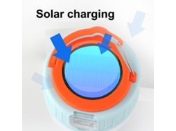 2026 luz de Acampamento Solar Ao Ar Livre com Controle Remoto, Lanterna de Emergência Led com Saída Usb para Tendas e Acampamentos