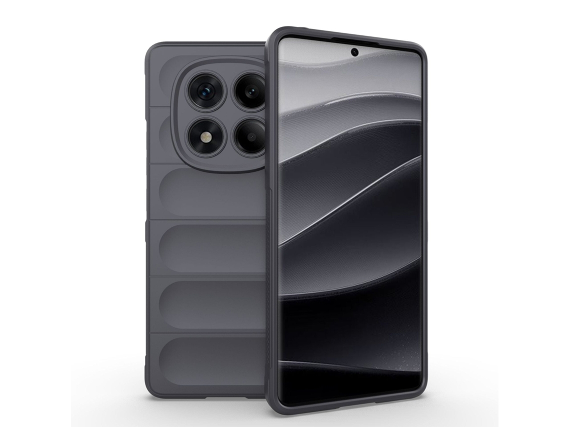 Capa Hexinyigjly Para Xiaomi Redmi Note15 Pro 5g Antichoque Com Toque Sensorial Cinza Escuro