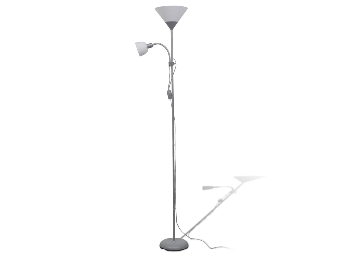 Floor Lamp, Floor Lamps Vidaxl Cinzeto Aço (n/a)