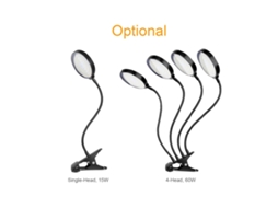 Lâmpada Led Cultivo Interior 15w Timer Clip Ip66