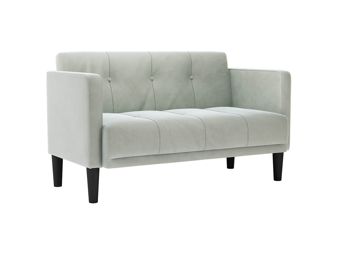 Loveseat Sofa, Loveseat Sofas Vidaxl Cinzeto Veludo (n/a)