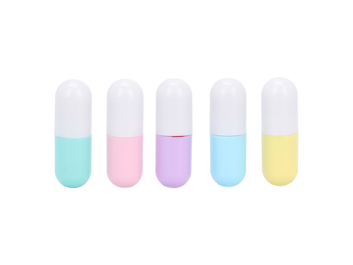 Set De Mini Labios Cápsula 5 Cores Longa Duração Brilho Labial Hidratante Presente Maquiagem