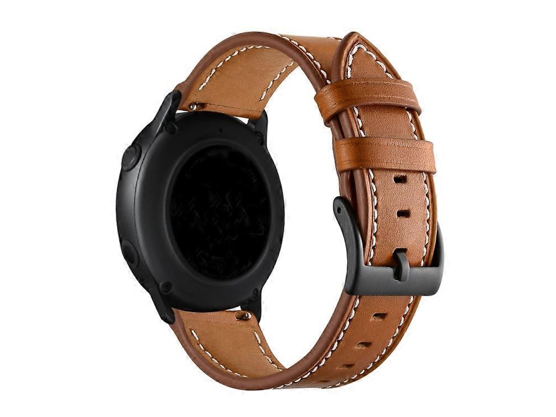 Pulseira De Couro De Primeira Camada Com Costura Em Linha Para Huawei Watch Gt3 Pro 43mm / 46mm 20mm