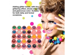 30 Colors Glitter Nail Gel Polish Uv Art Professional Lamp Led Set Lacquer Solid Glitt Er Color Painting G GOKOCO