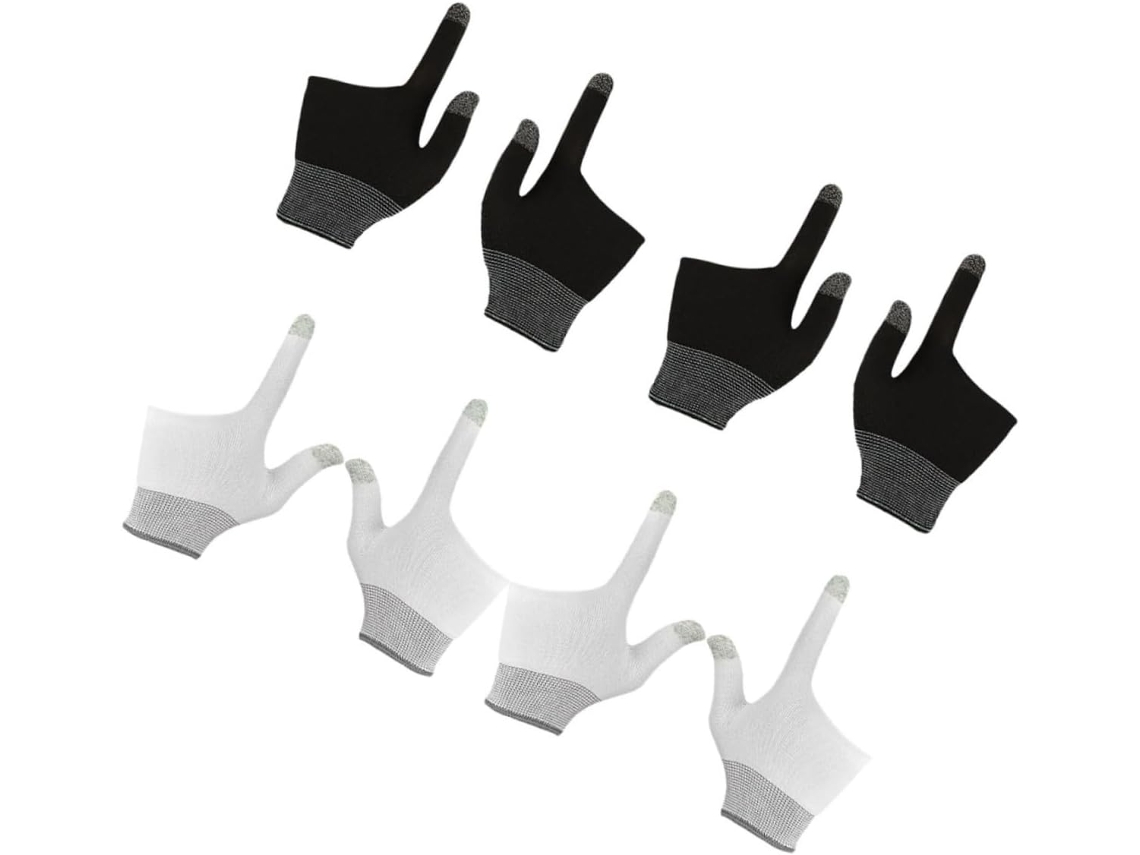 Veemoon 4 Pares De Grips Toque Para Dois Dedos Com Tecnologia Grafeno Maior Controle E Aderência Antiderrapante Bilhar