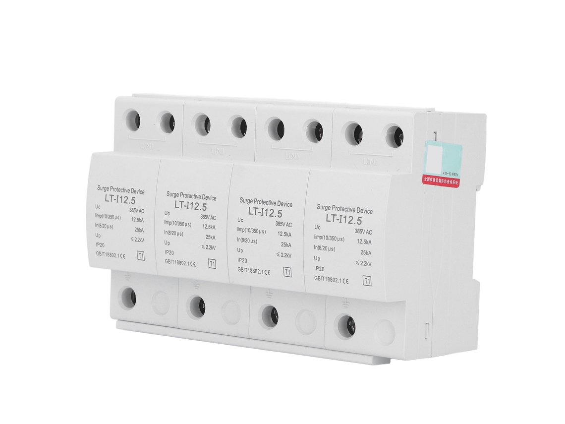 Protetor de sobrecarga T1 tipo 4p 12,5kA-25kA AC385V, protetor contra surtos elétricos